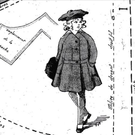 BLEUETTE – Paletot 1917 – Patron de poupée