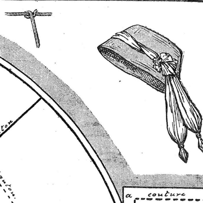 BLEUETTE – Chapeau d'été 1910 - Patron pour habiller la poupée