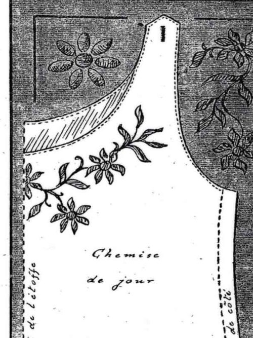 PATRON POUR HABILLER LA POUPEE BLEUETTE – Trousseau (chemise de jour) 1913 (320)