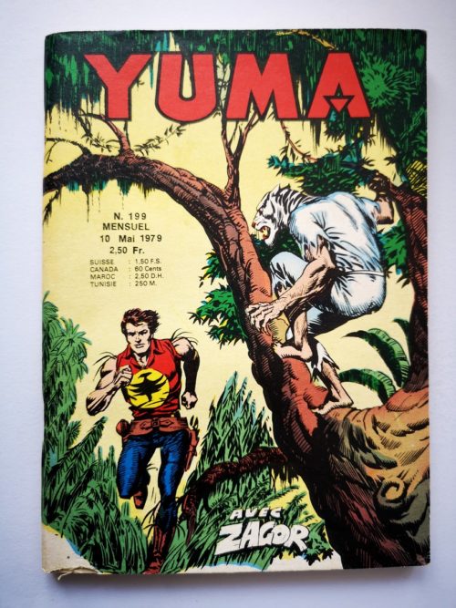 YUMA (1e Série) N°199 ZAGOR – La fin de l’homme-tigre – LUG 1979