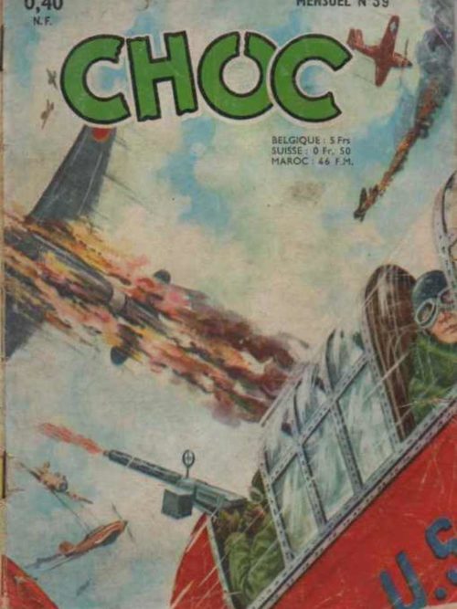 CHOC (1E SERIE) N°39 – Artima 1962 – Pas de guerre pour un mitrailleur