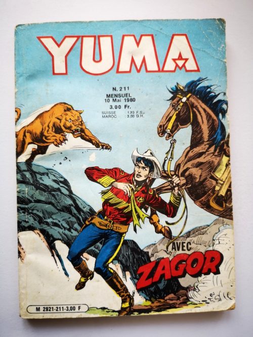 YUMA (1e Série) N°211 ZAGOR – Pour le drapeau – LUG 1980