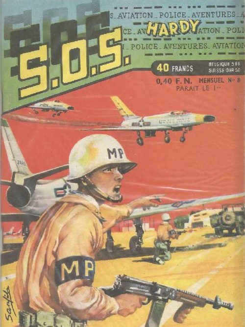 SOS (1e série) N°8 Ray HALCOTAN – Le mystère du Super-Sabre (Artima 1959)