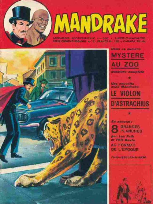 MANDRAKE N°366 Mystère au zoo – Remparts 1972