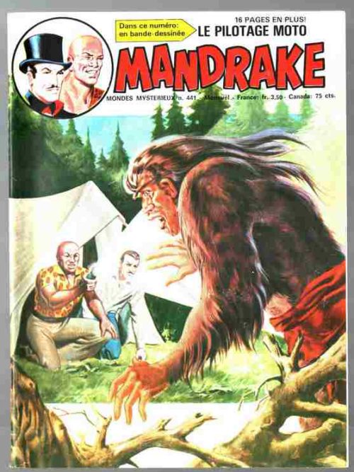 MANDRAKE N°441 Le mystérieux Grandpied – Remparts 1978