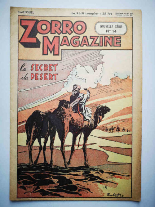 Zorro Magazine Nouvelle série N°14 Le secret du désert (Pierre Le Goff) SNPI 1952