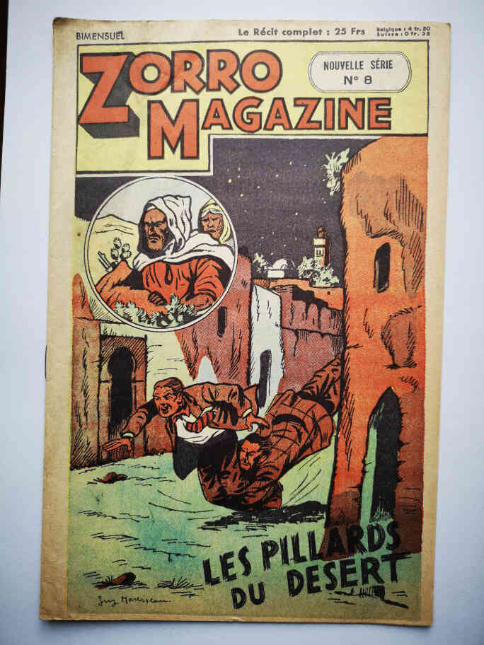 Zorro Magazine N°8 Les pillards du désert (Guy Marcireau) Chapelle 1952