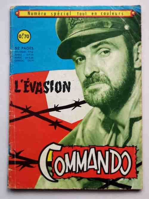 COMMANDO numéro spécial - L'évasion (BD de guerre) Aredit 1968