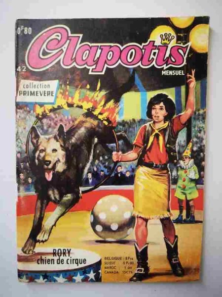BD CLAPOTIS N°42 Rory, chien de cirque - AREDIT 1969
