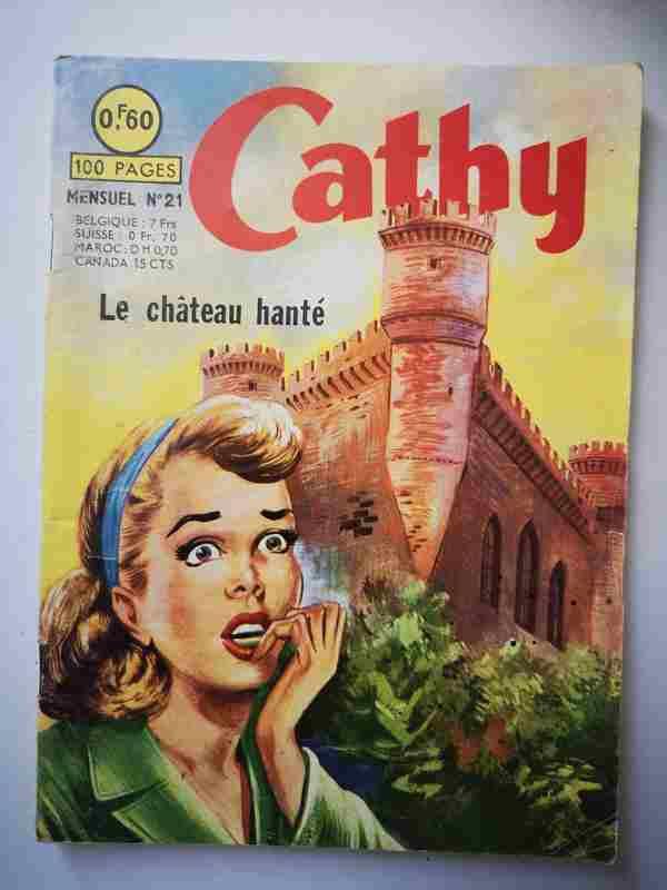 BD CATHY N°21 Le château hanté - ARTIMA 1964