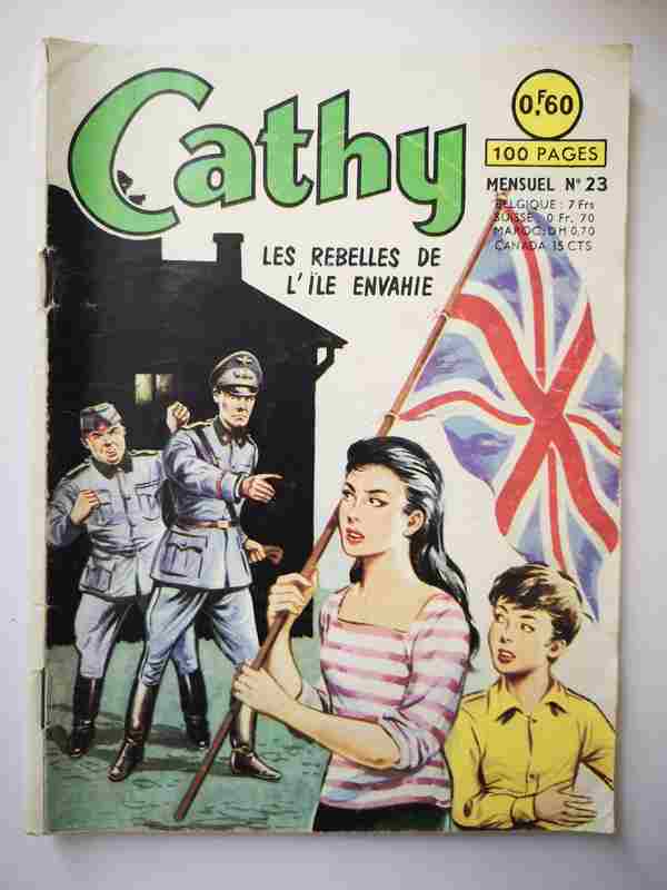 BD CATHY N°23 Les Rebelles de l'île envahie - ARTIMA 1964