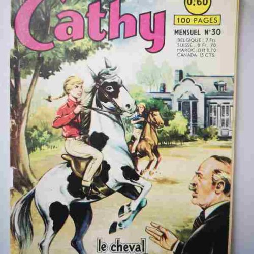 BD CATHY N°30 - Le cheval qui se cabre - ARTIMA 1965