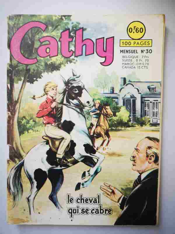 BD CATHY N°30 - Le cheval qui se cabre - ARTIMA 1965