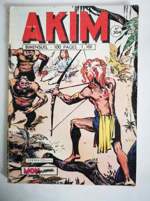 AKIM N°304 – L’homme à la cagoule noire – MON JOURNAL 1972