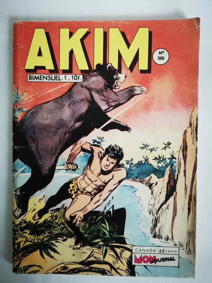 AKIM N°309 - L'ours volant - MON JOURNAL 1972
