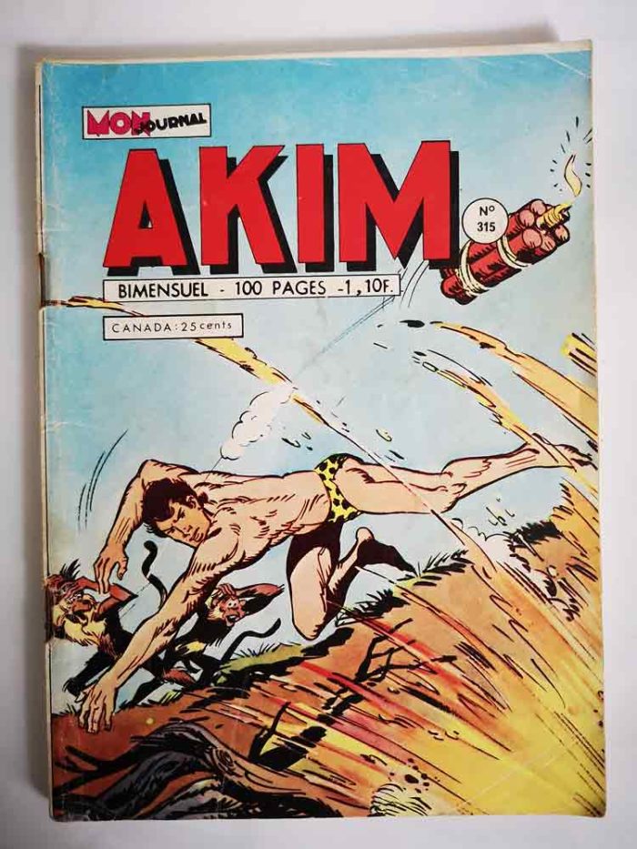AKIM N°315 - La dernière carte de Zambo - MON JOURNAL 1972
