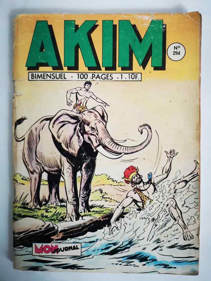 BD AKIM (1e série) N°294 - Le mystère de la vallée du couchant - MON JOURNAL 1971