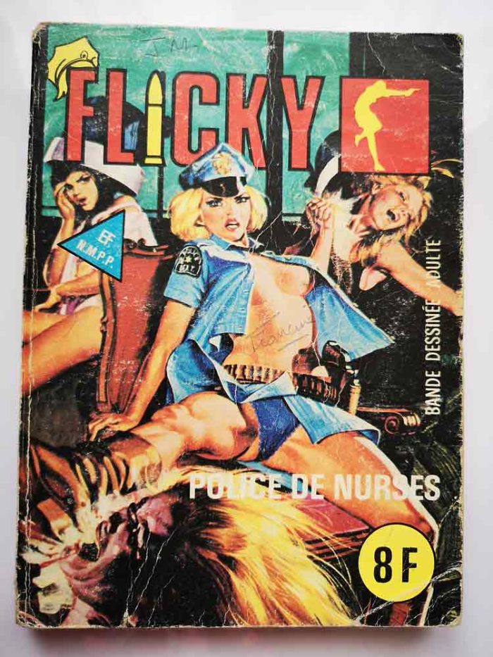 BD adultes FLICKY N°1 Police de nurses - Elvifrance 1982