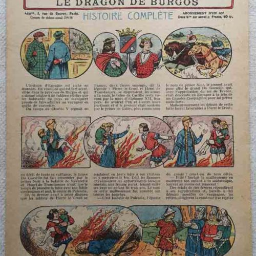 LES HISTOIRES EN IMAGES N°284 Le dragon de Burgos (guerre-Prince Noir)