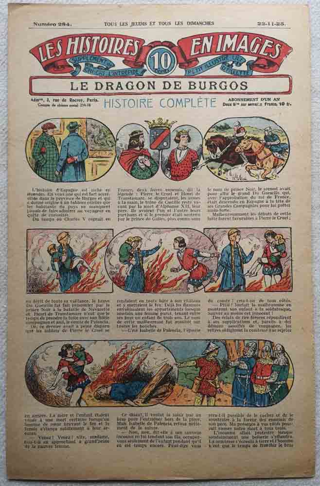 LES HISTOIRES EN IMAGES N°284 Le dragon de Burgos (guerre/Navarette/Prince Noir)