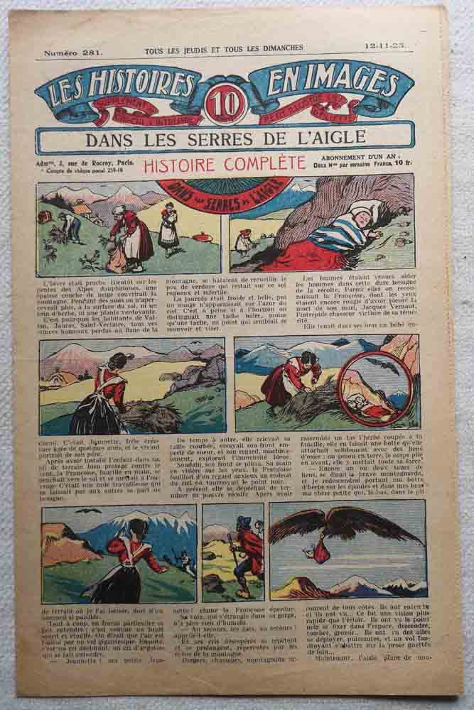 LES HISTOIRES EN IMAGES N°281 Les Serres de l'Aigle (Alpes, paysans, nourrisson)