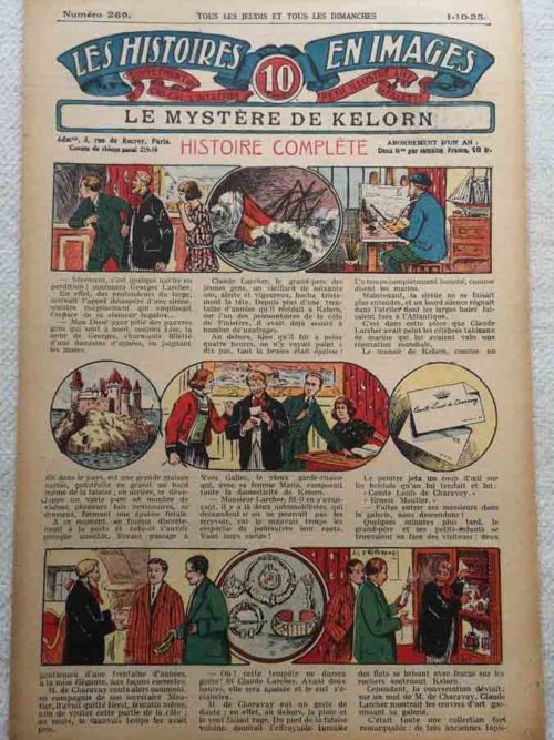 LES HISTOIRES EN IMAGES N°269 Le Mystère de Kelorn (Tempête, Manoir, bijoux)