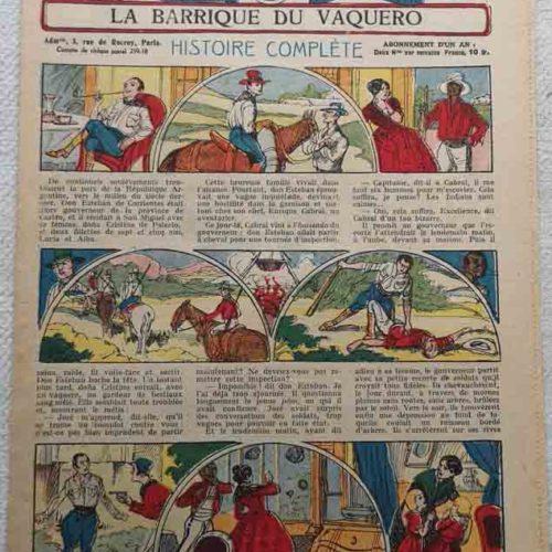 HISTOIRES EN IMAGES N°264 La Barrique du Vaquero (complot, trahison, Argentine)