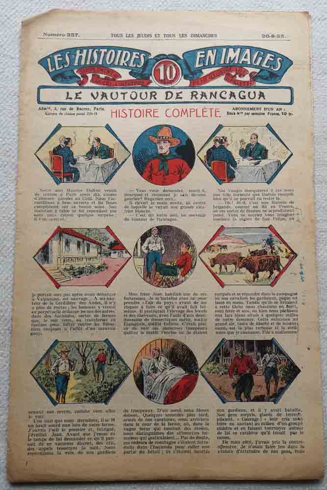 LES HISTOIRES EN IMAGES N°257 Le vautour de Rancagua (Chili, bigands, bestiaux)