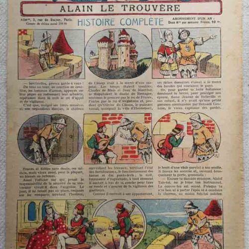 LES HISTOIRES EN IMAGES N°234 Alain le Trouvère (31 mai 1925)