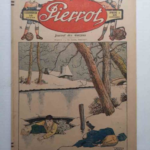 PIERROT 6e année n°51 – Le trou dans la glace (Le Rallic) Montsouris 1931