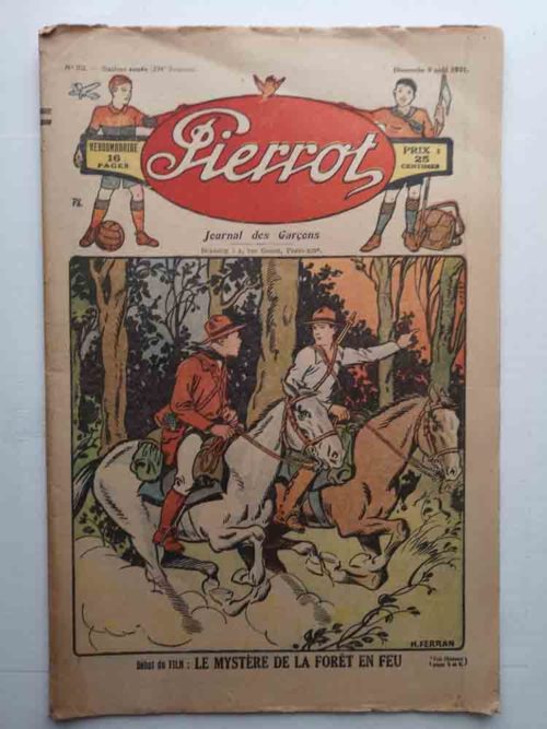PIERROT 6e année n°32 – Le Mystère de la forêt en feu (Henri Ferran) Montsouris 1931