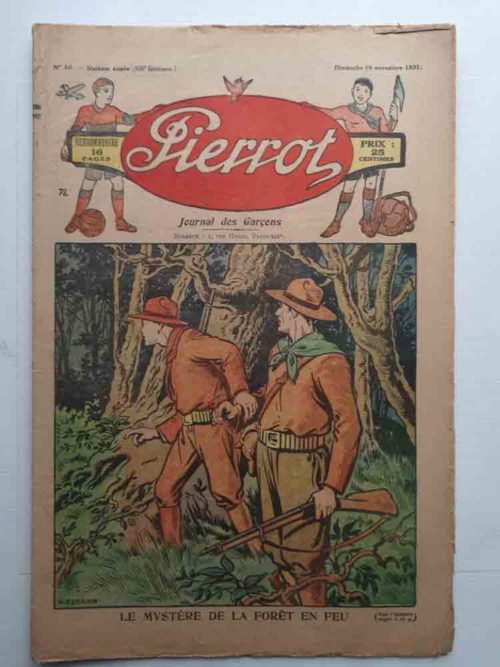 PIERROT 6e année n°46 – Le Mystère de la forêt en feu (Henri Ferran) Montsouris 1931