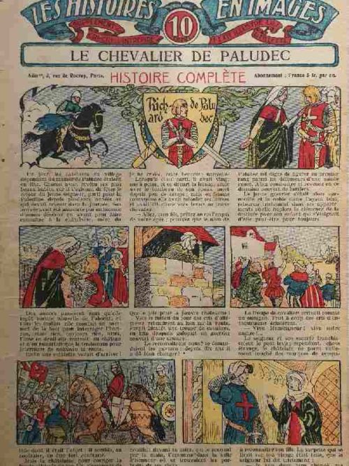 LES HISTOIRES EN IMAGES N°190 – Le chevalier de Paludec (Croisade – Noblesse) SPE 1924
