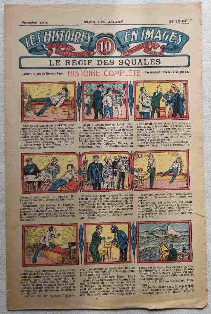 LES HISTOIRES EN IMAGES n°199 - Le récif des Squales (Marins - Voleurs) SPE 1924