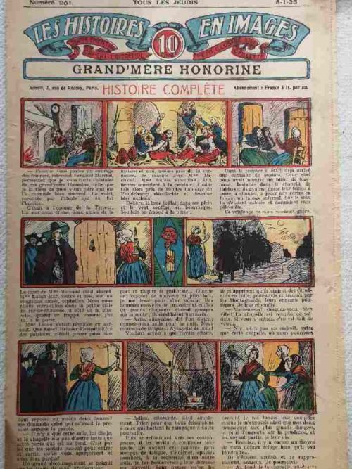 LES HISTOIRES EN IMAGES N°201 – Grand Mère Honorine (Terreur – Montagnards – Girondins) SPE 1925