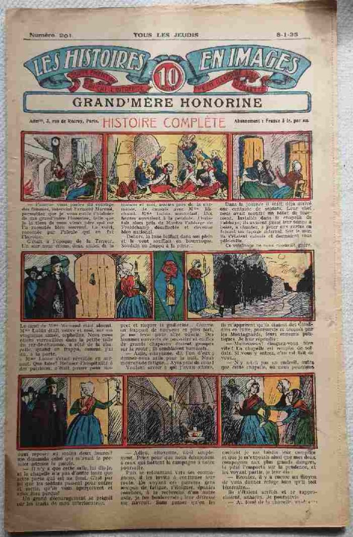 LES HISTOIRES EN IMAGES n°201 - Grand Mère Honorine (Terreur - Montagnards - Girondins) SPE 1925