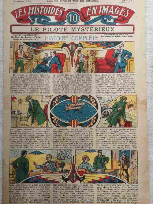 LES HISTOIRES EN IMAGES n°220 Le pilote mystérieux (pilote – France)  SPE 1925