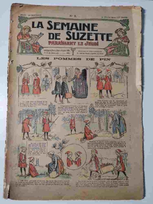 La Semaine de Suzette 10e année n°2 (12 février 1914) Les pommes de pin