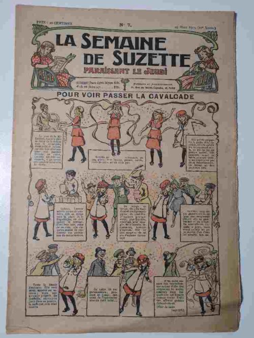 La Semaine de Suzette 10e année n°7 (19 mars 1914) La cavalcade