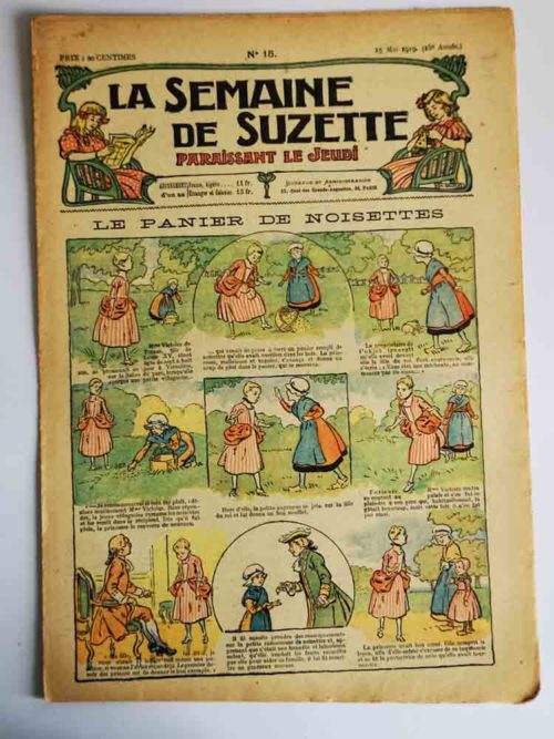 La Semaine de Suzette 15e année n°15 (1919) – La princesse et la paysanne – Bleuette (Robe d’été)