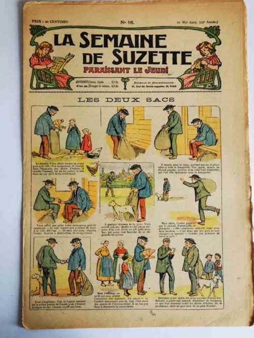 La Semaine de Suzette 15e année n°16 (1919) – Les deux sacs (Guydo)