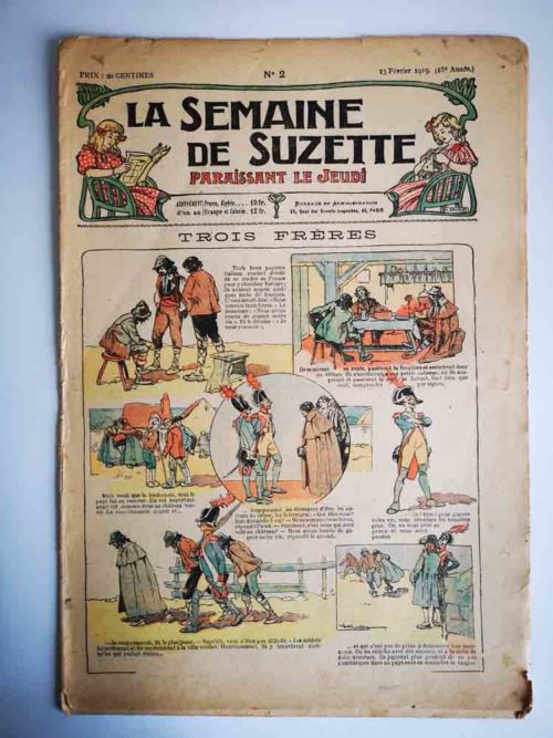 La Semaine de Suzette 15e année n°2 (1919) – Trois frères (Ferdinand Raffin)