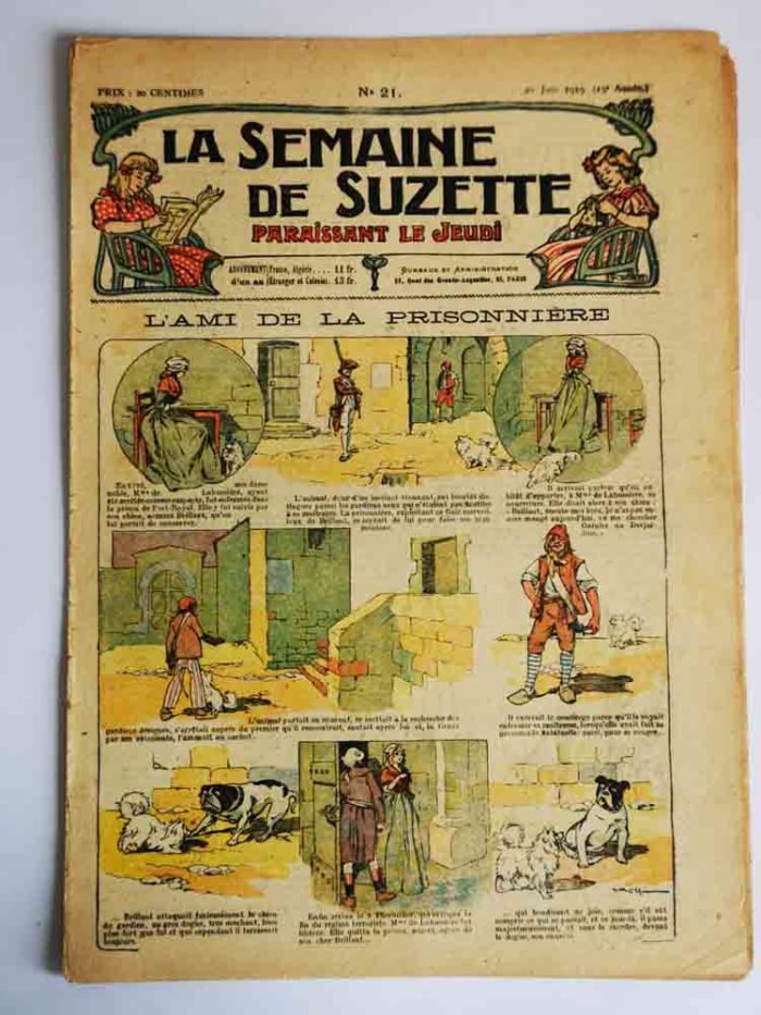 La Semaine de Suzette 15e année n°21 (1919) - Le chien de la prisonnière (Ferdinand Raffin)