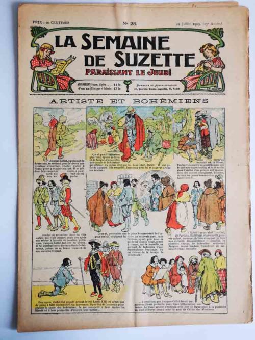 La Semaine de Suzette 15e année n°25 (1919) – Jacques Callot, Louis XIII et les bohémiens