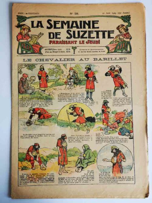 La Semaine de Suzette 15e année n°29 (1919) – L’orgueilleux chevalier et le barillet (légende)