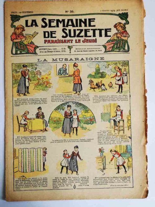 La Semaine de Suzette 15e année n°35 (1919) – La musaraigne (Raymond de la Nézière)
