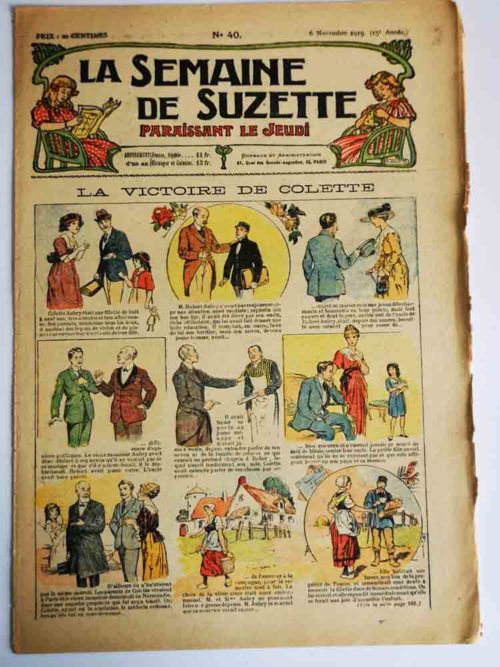 La Semaine de Suzette 15e année n°40 (1919) Victoire de Colette – Bleuette