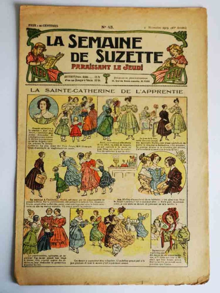 La Semaine de Suzette 15e année n°43 (1919) La Sainte-Catherine de l'Apprentie
