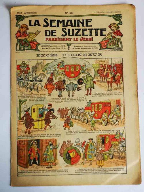 La Semaine de Suzette 15e année n°45 (1919) Excès d’honneur – Bleuette (Robe à paniers)