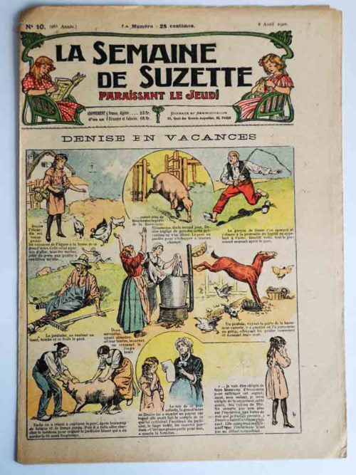 La Semaine de Suzette 16e année n°10 (1920) Denise en vacances (Henri Thiriet)